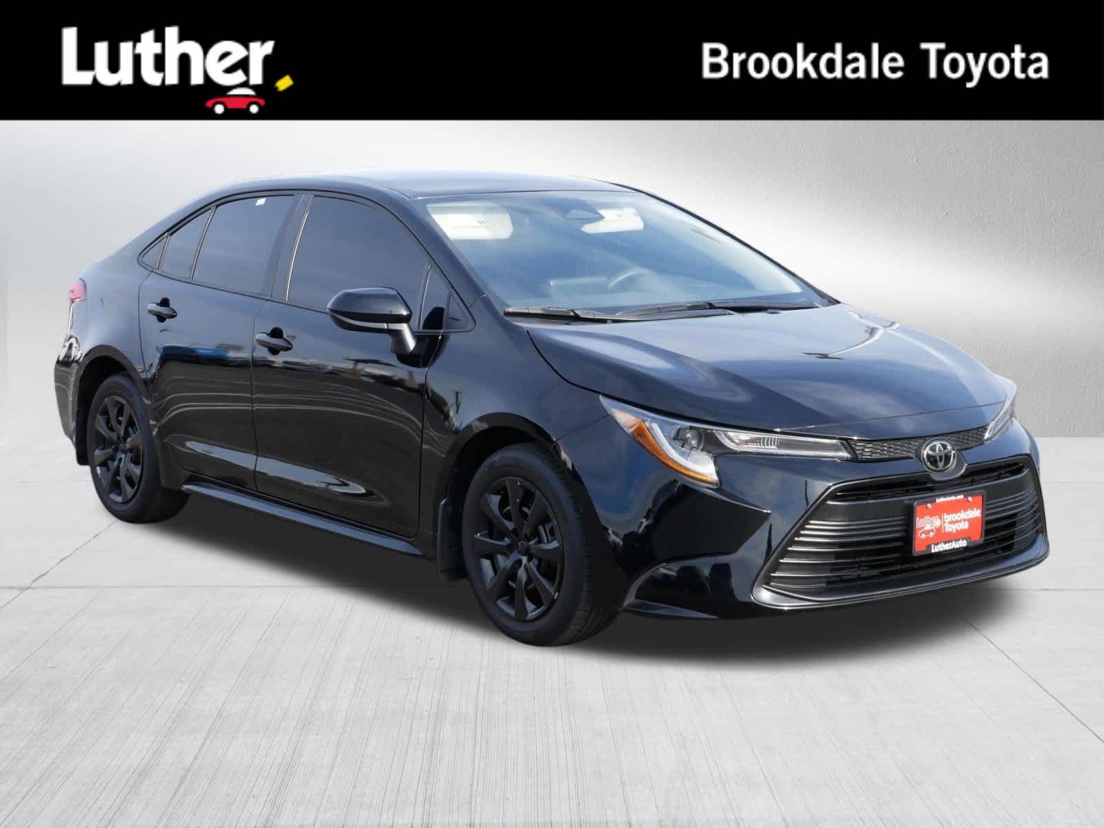 Midnight Black Metallic 2025 Toyota Corolla LE FWD Sedan Front-Wheel Drive Continuously Variable Transmission