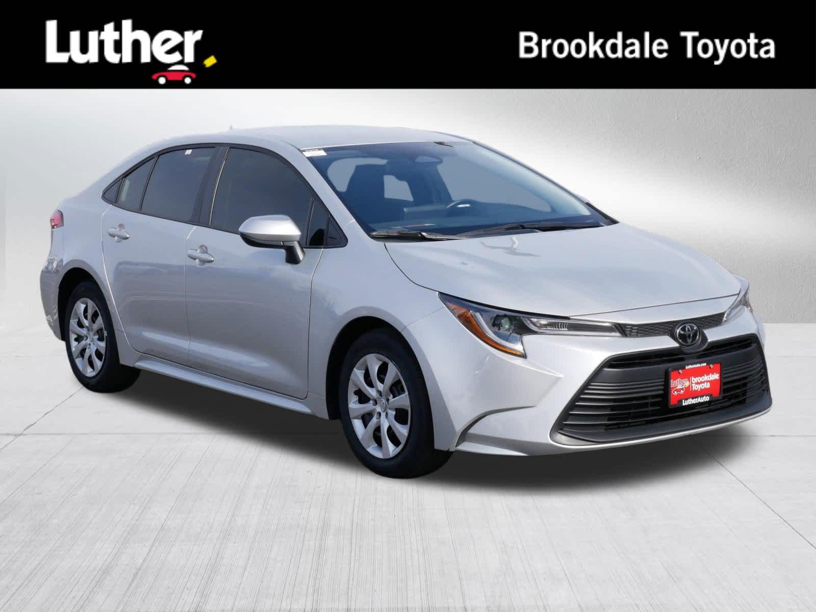 Silver 2025 Toyota Corolla LE FWD Sedan Front-Wheel Drive Continuously Variable Transmission