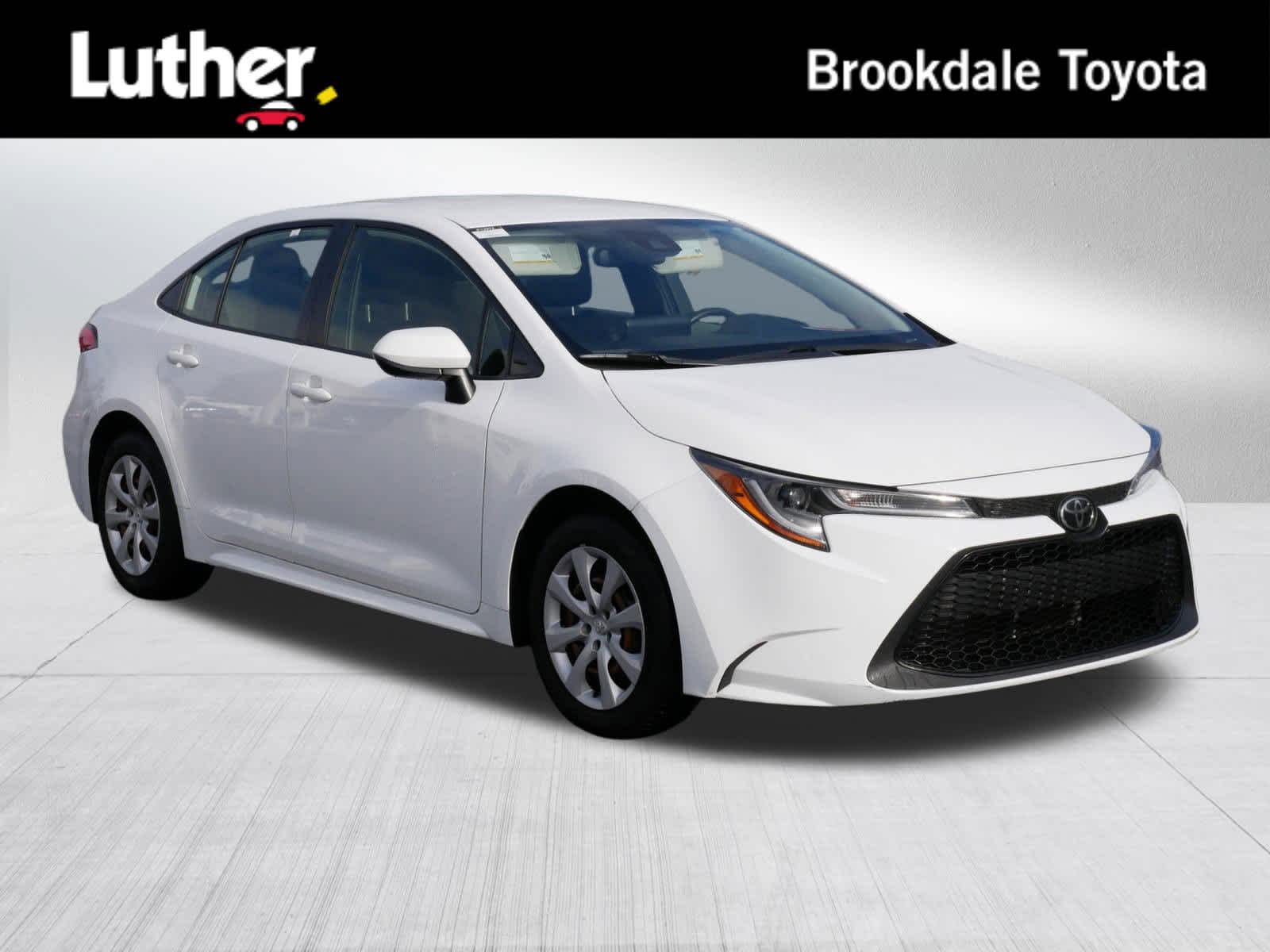 White 2022 Toyota Corolla LE FWD Sedan Front-Wheel Drive Continuously Variable Transmission