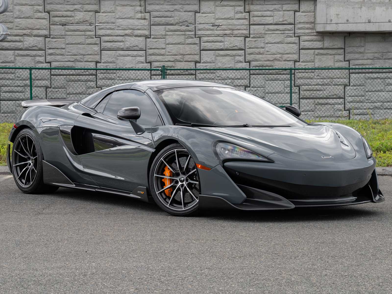 Gray 2020 McLaren 600LT Convertible Rear-Wheel Drive 7-Speed Automatic