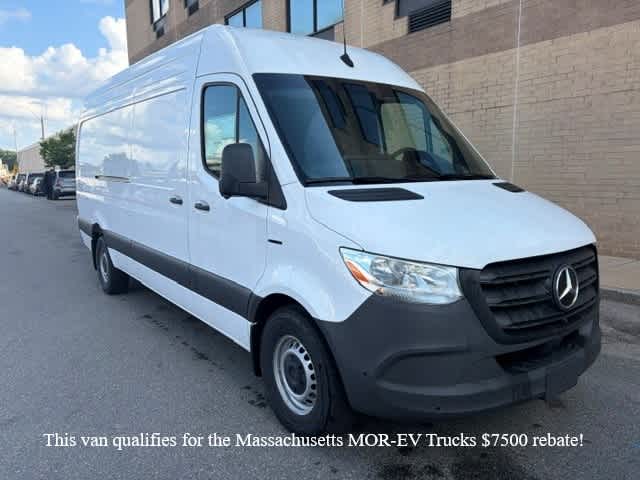 Arctic White 2025 Mercedes-Benz eSprinter Van Rear-Wheel Drive 1-Speed Automatic