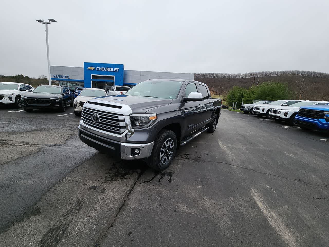 Magnetic Gray Metallic 2018 Toyota Tundra Limited CrewMax 5.7L 4WD Pickup Truck Four-Wheel Drive 6-Speed Automatic