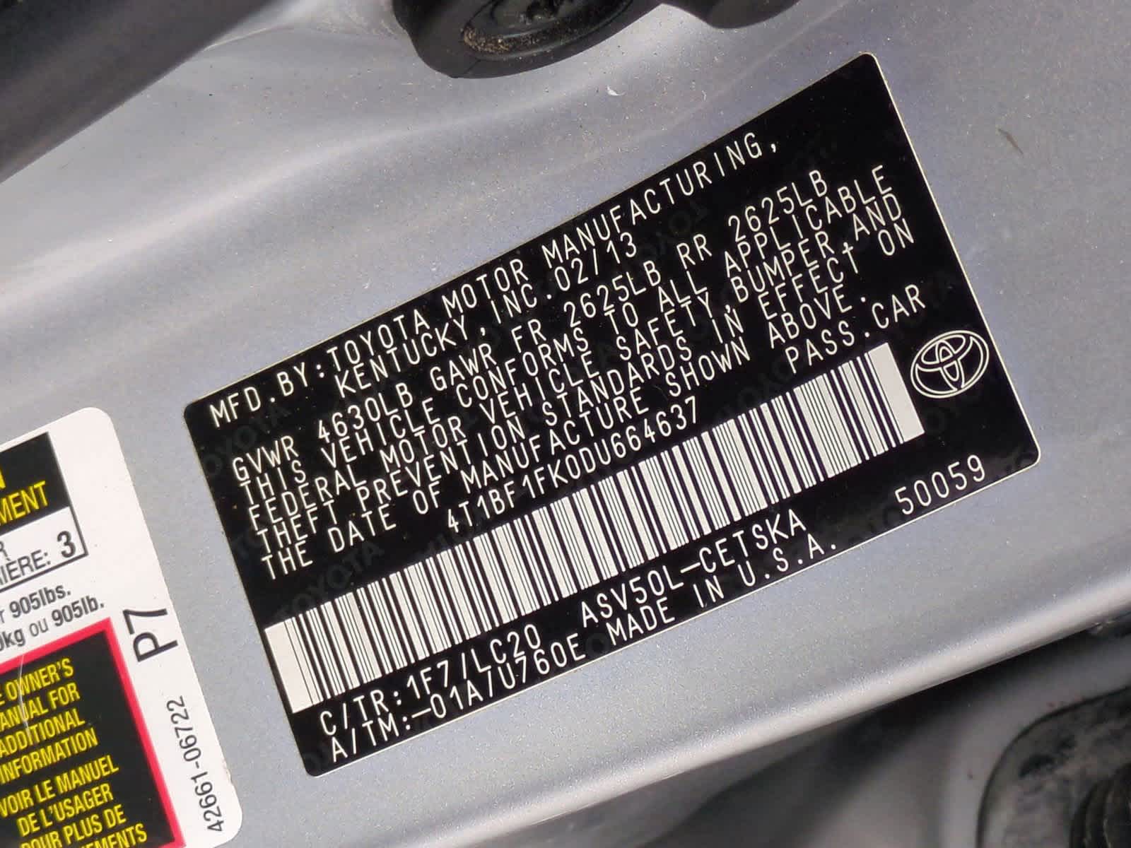 2013 Toyota Camry SE 35