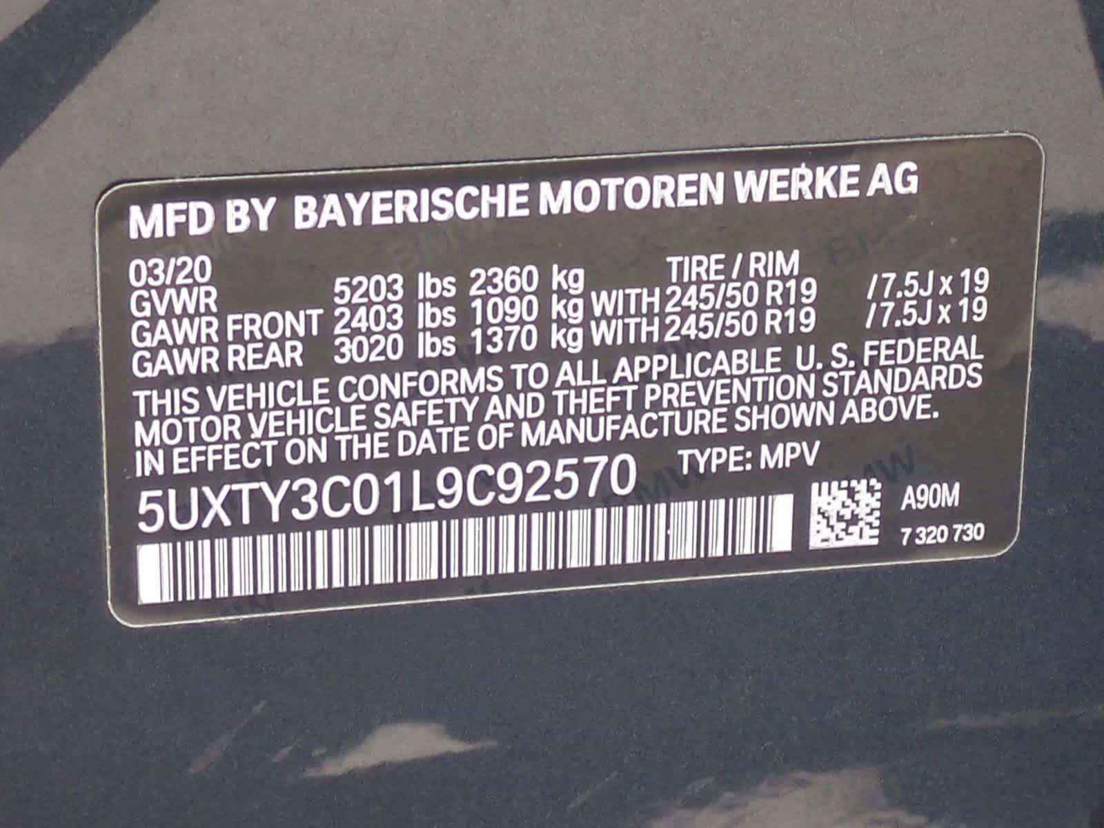 2020 BMW X3 sDrive30i 35