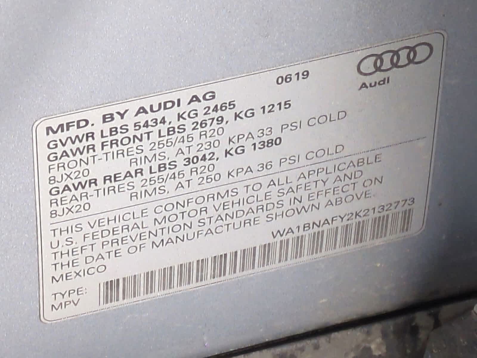 2019 Audi Q5 Premium Plus 35