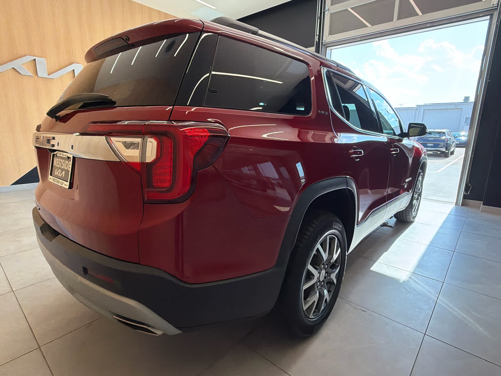 2023 GMC Acadia SLT Volcanic Red Tintcoat at Lone Star Chevrolet