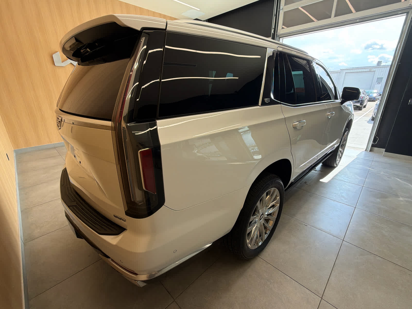 2022 Cadillac Escalade Premium Luxury Crystal White Tricoat at Davis Chevrolet