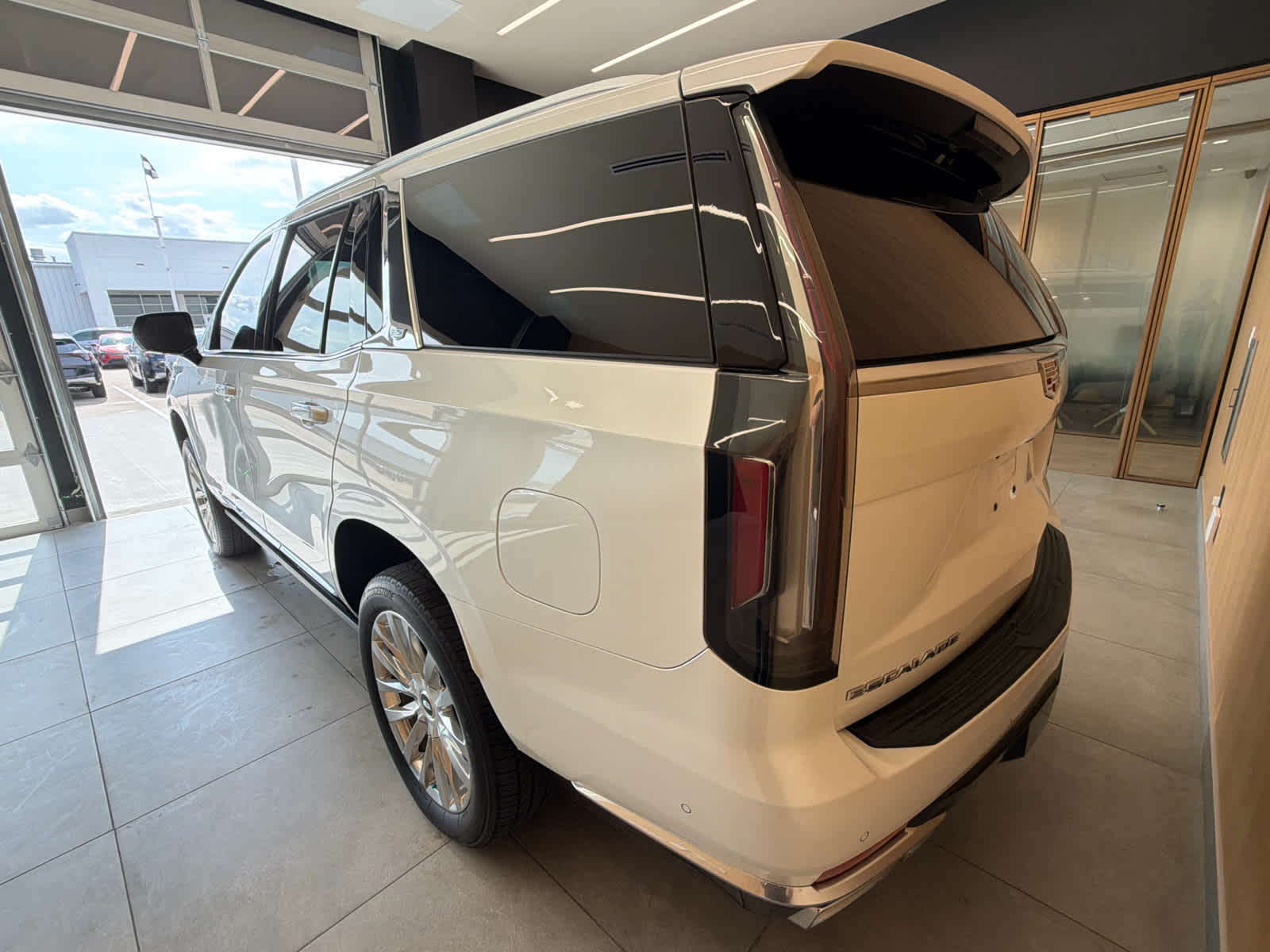 2022 Cadillac Escalade Premium Luxury Crystal White Tricoat at Davis Chevrolet