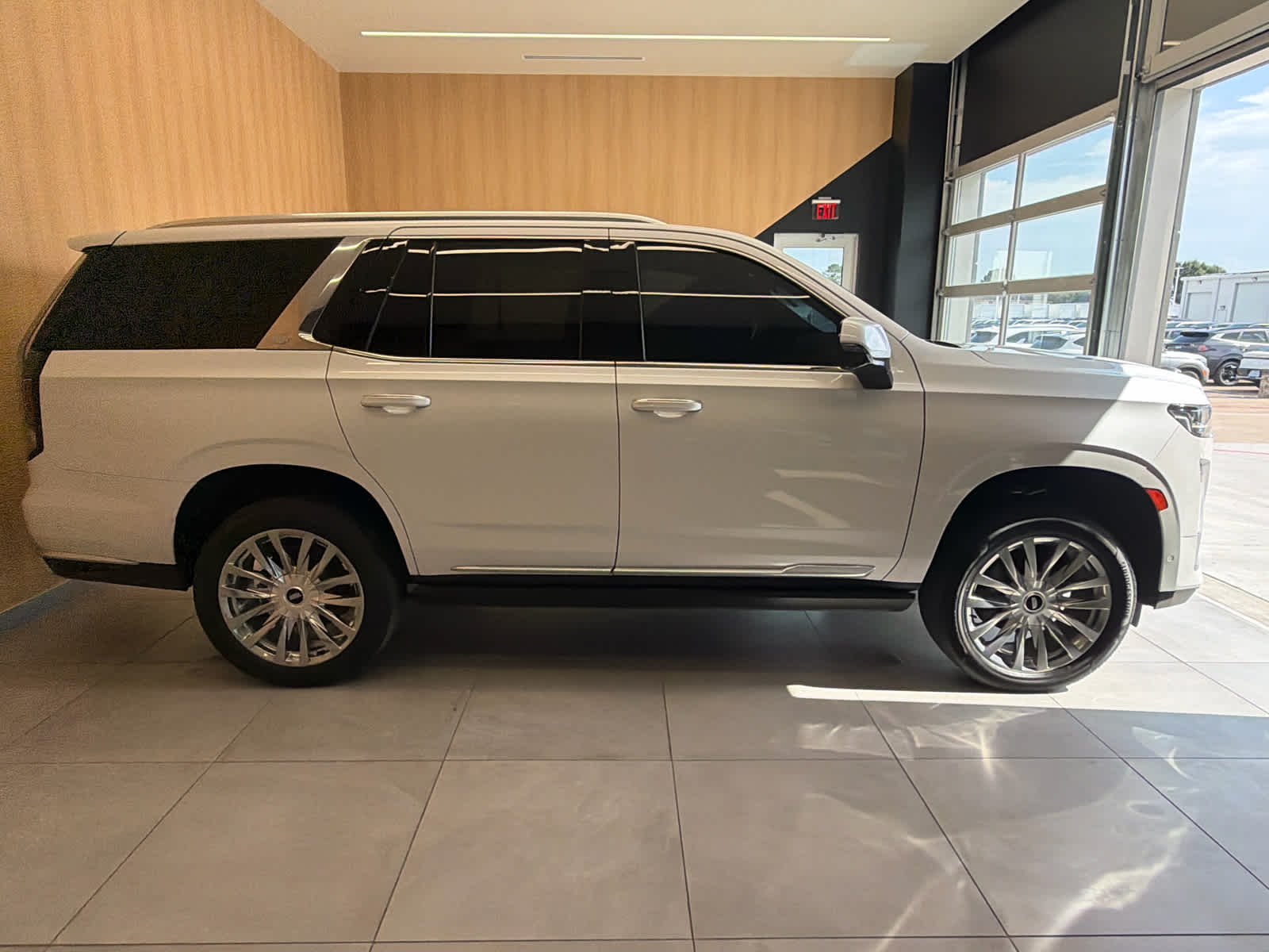 2022 Cadillac Escalade Premium Luxury Crystal White Tricoat at Davis Chevrolet