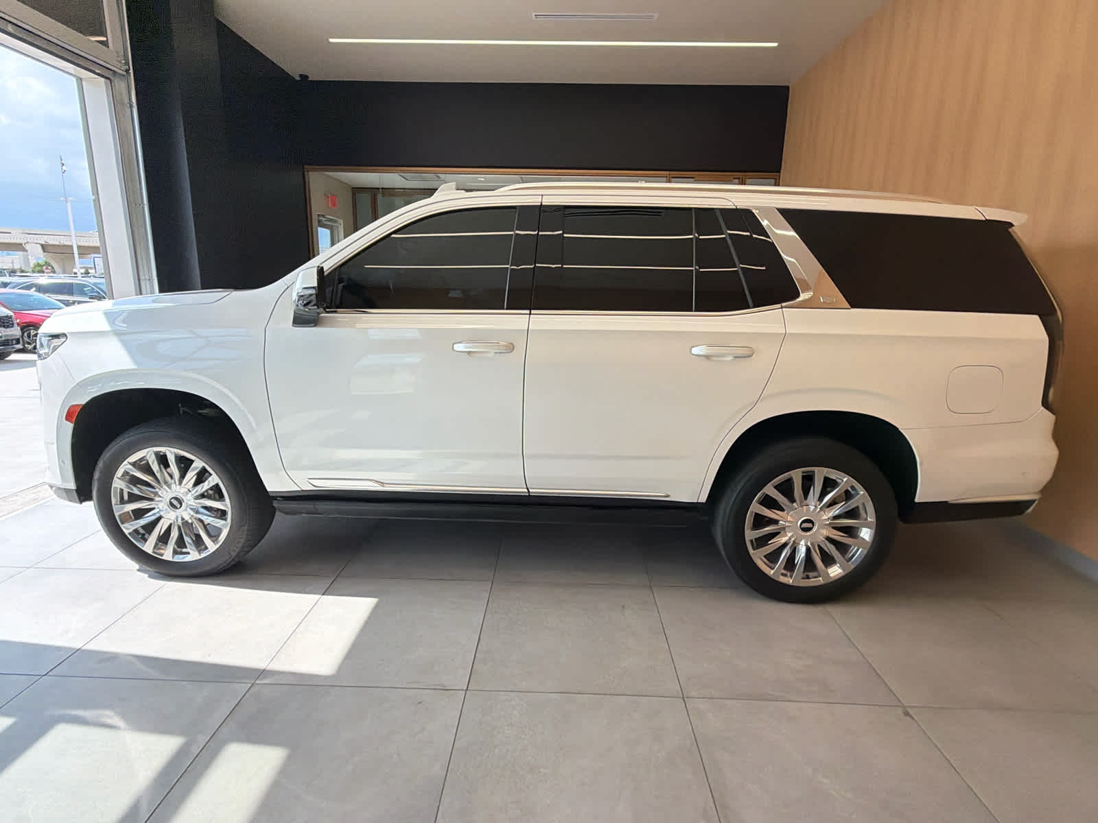 2022 Cadillac Escalade Premium Luxury Crystal White Tricoat at Davis Chevrolet