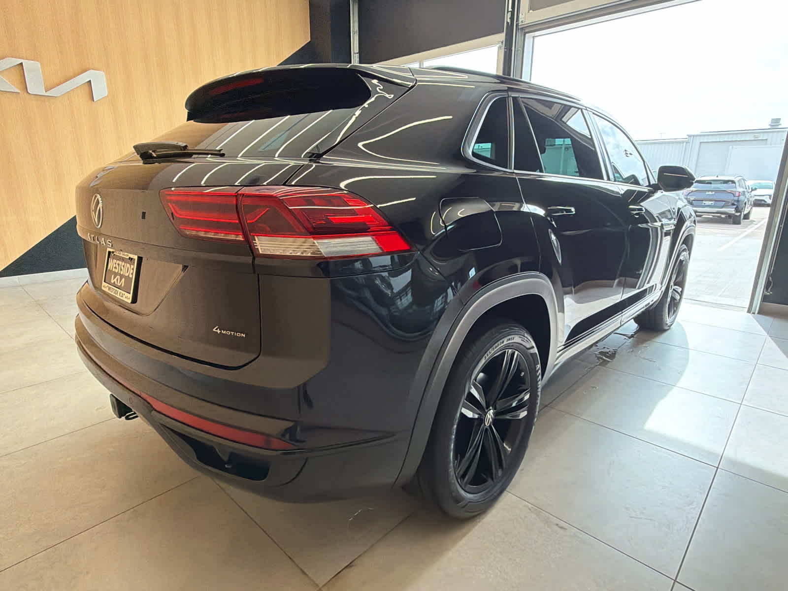 2023 Volkswagen Atlas Cross Sport 3.6L V6 SEL R-Line Black Deep Black Pearl at AutoNation Chrysler Jeep Dodge Ram Spring