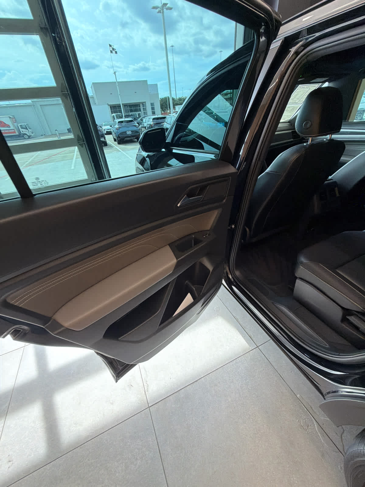 2023 Volkswagen Atlas Cross Sport 3.6L V6 SEL R-Line Black Deep Black Pearl at AutoNation Chrysler Jeep Dodge Ram Spring