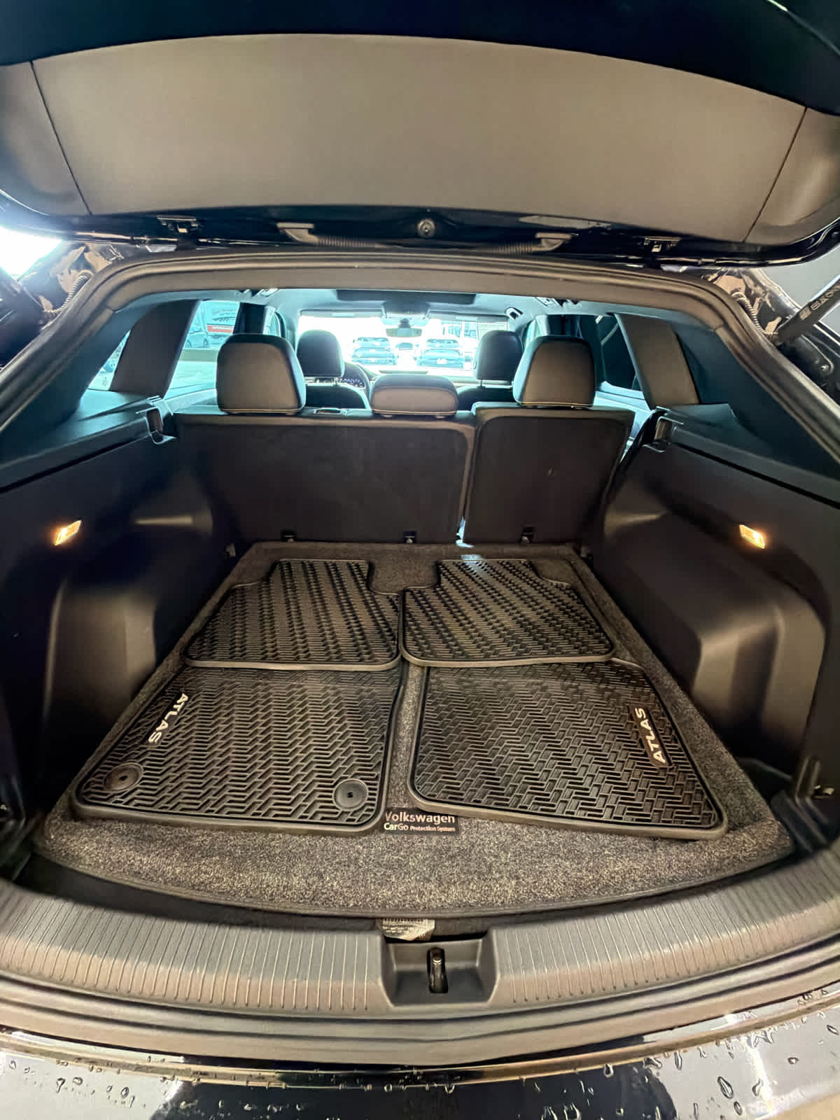 2023 Volkswagen Atlas Cross Sport 3.6L V6 SEL R-Line Black Deep Black Pearl at AutoNation Chrysler Jeep Dodge Ram Spring