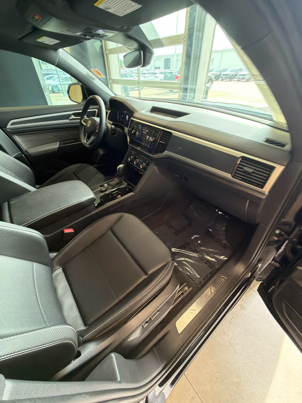 2023 Volkswagen Atlas Cross Sport 3.6L V6 SEL R-Line Black Deep Black Pearl at AutoNation Chrysler Jeep Dodge Ram Spring