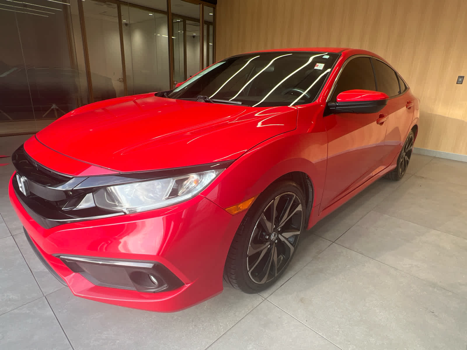 2021 Honda Civic Sedan Sport Rallye Red at Honda of Clear Lake