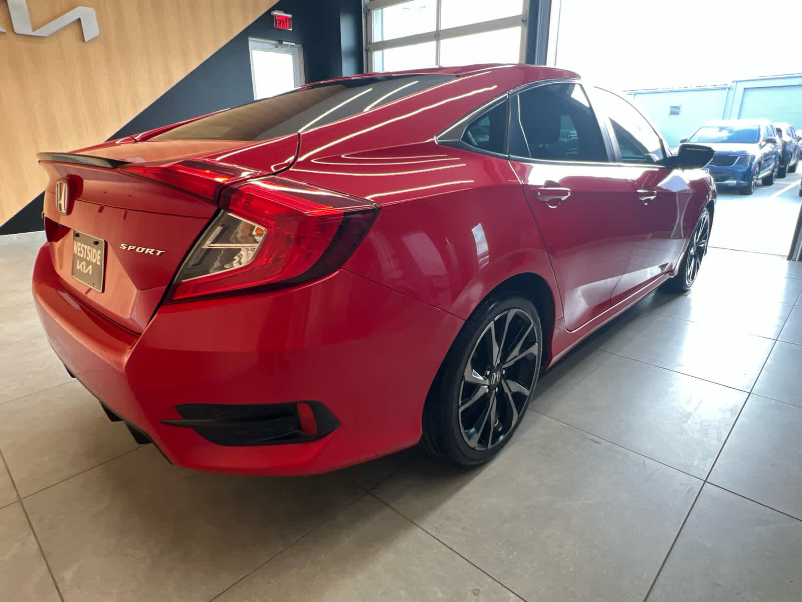 2021 Honda Civic Sedan Sport Rallye Red at Honda of Clear Lake