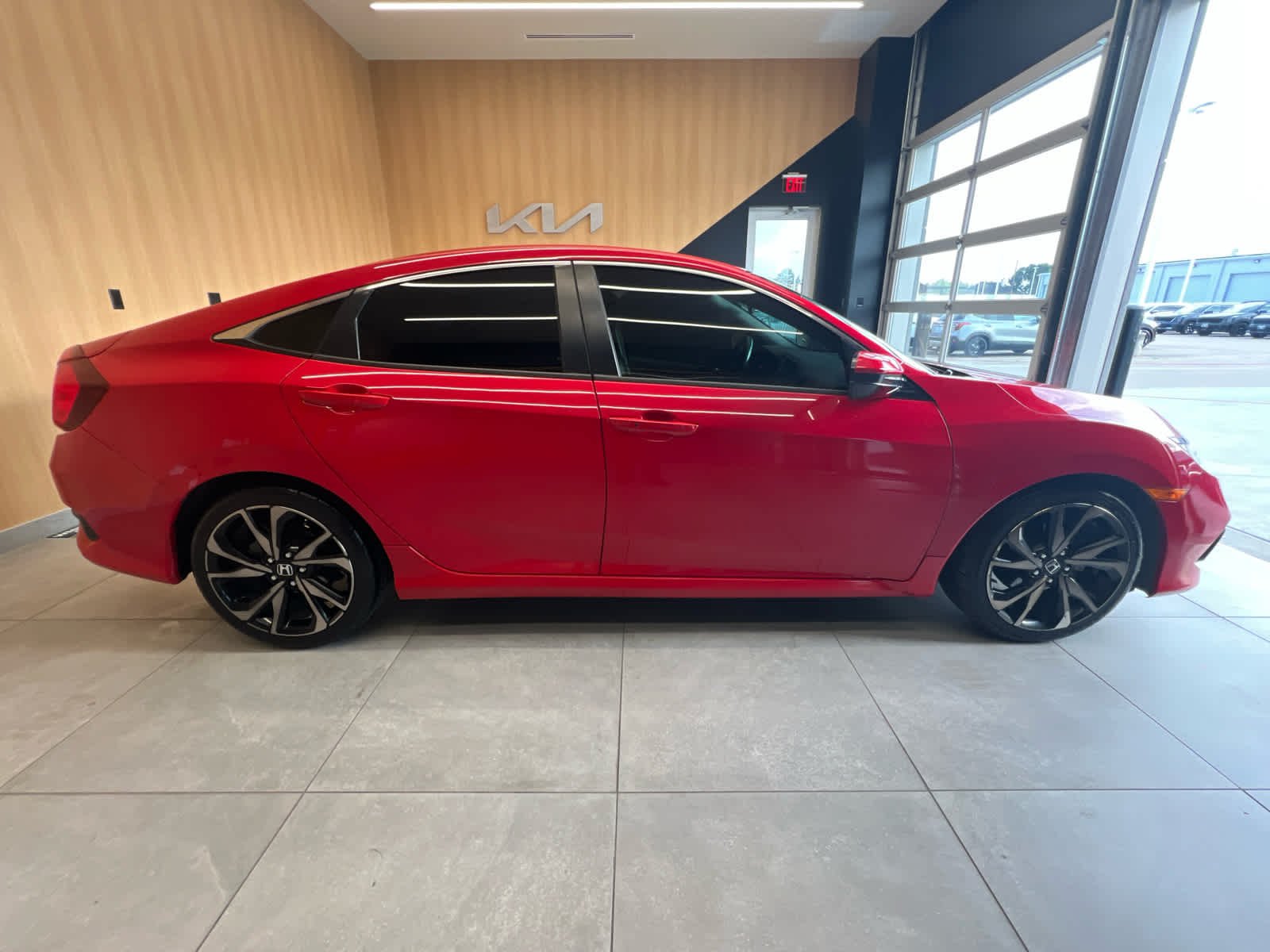 2021 Honda Civic Sedan Sport Rallye Red at Honda of Clear Lake