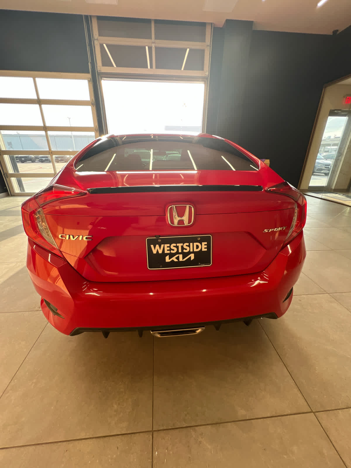 2021 Honda Civic Sedan Sport Rallye Red at Honda of Clear Lake