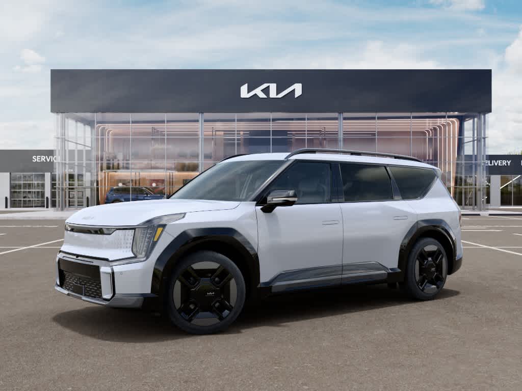 2026 Kia EV9 GT-Line Glacial White Pearl at Westside Kia