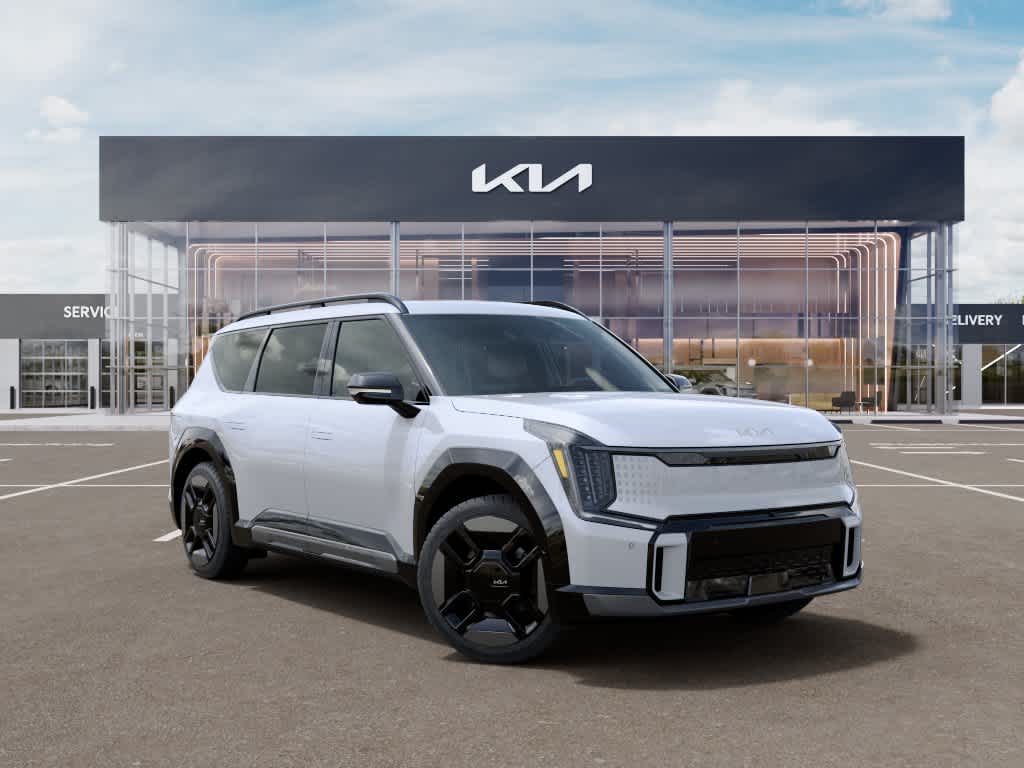 2026 Kia EV9 GT-Line Glacial White Pearl at Westside Kia