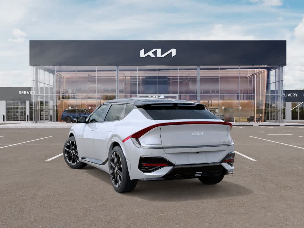 2026 Kia EV6 GT-Line Glacier White Pearl/Black Roof at Beck & Masten Kia