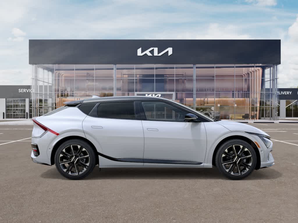 2026 Kia EV6 GT-Line Glacier White Pearl/Black Roof at Beck & Masten Kia