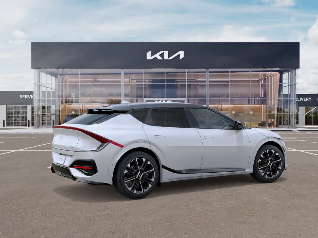 2026 Kia EV6 GT-Line Glacier White Pearl/Black Roof at Beck & Masten Kia