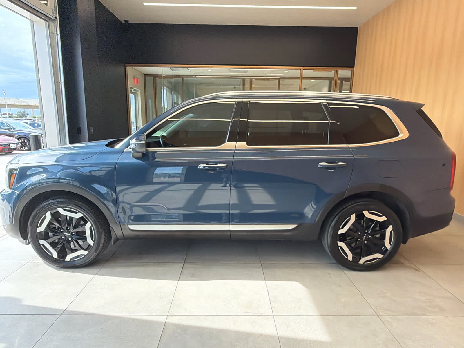2023 Kia Telluride S Midnight Lake Blue at Beck & Masten Kia