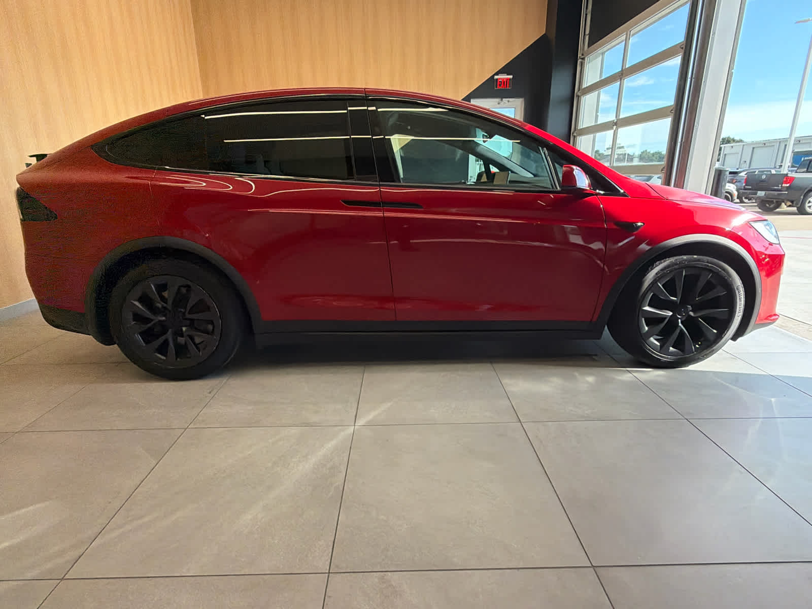 2023 Tesla Model X  Red at Texan GMC Buick