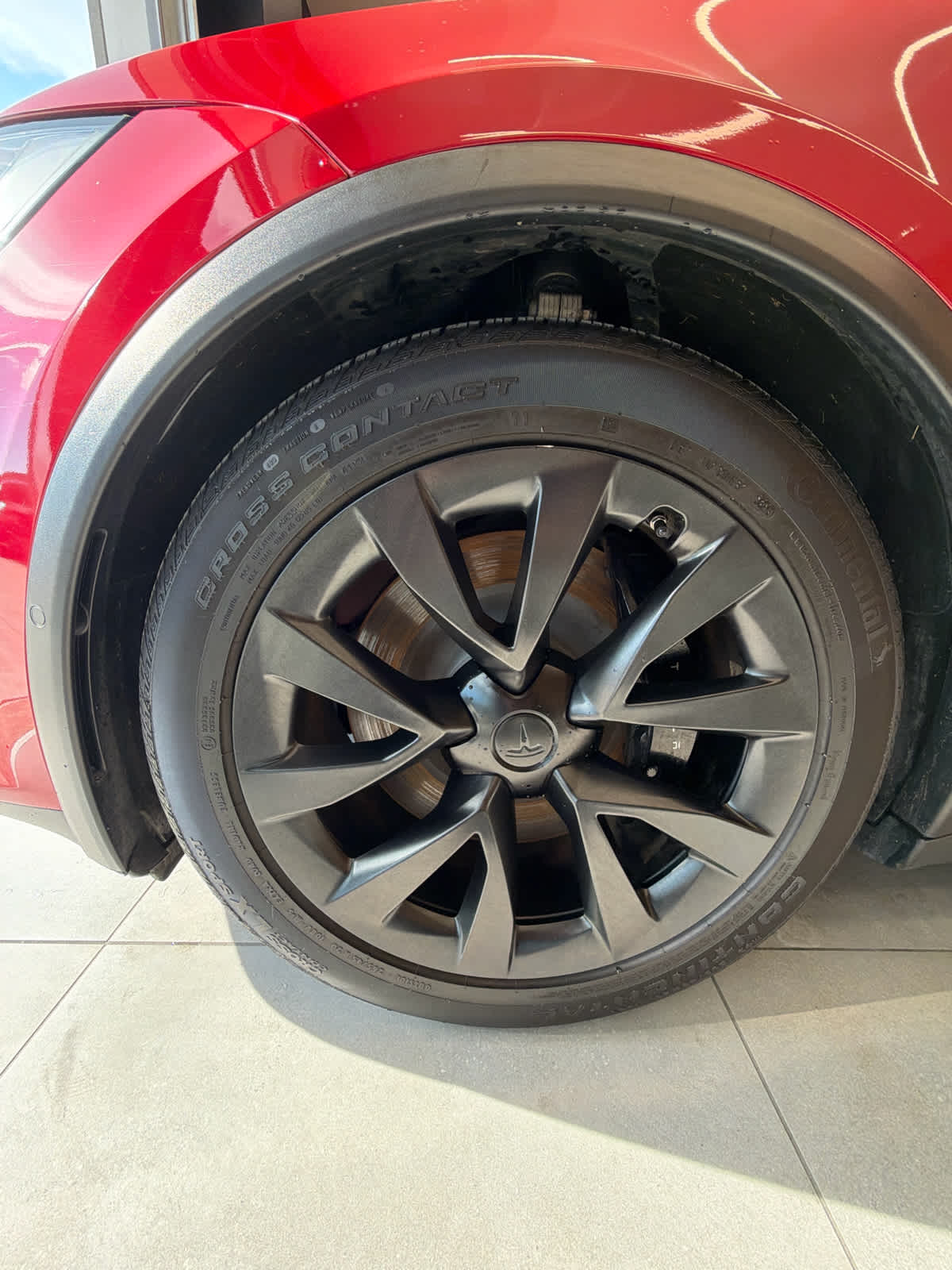 2023 Tesla Model X  Red at Texan GMC Buick