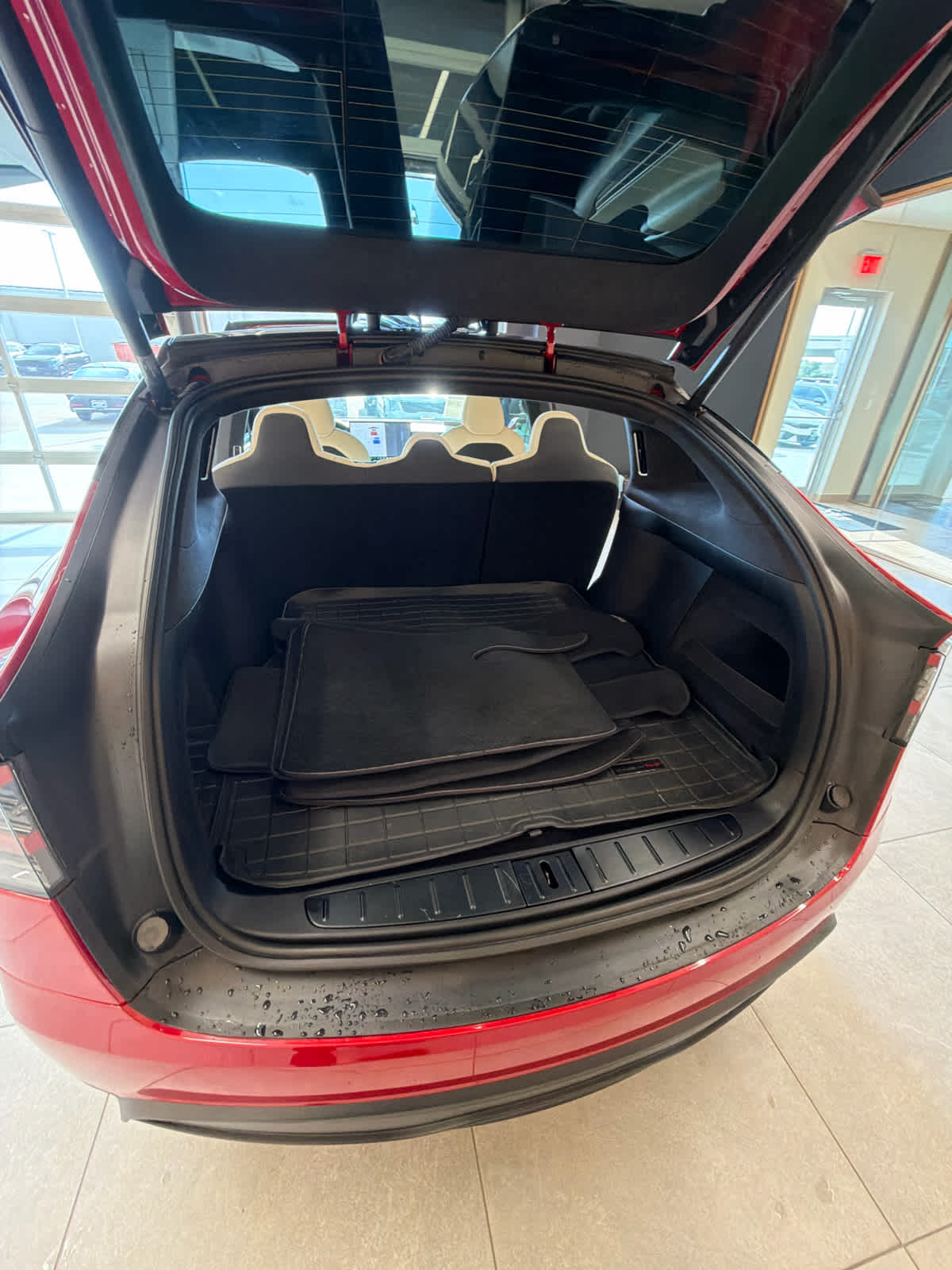 2023 Tesla Model X  Red at Texan GMC Buick