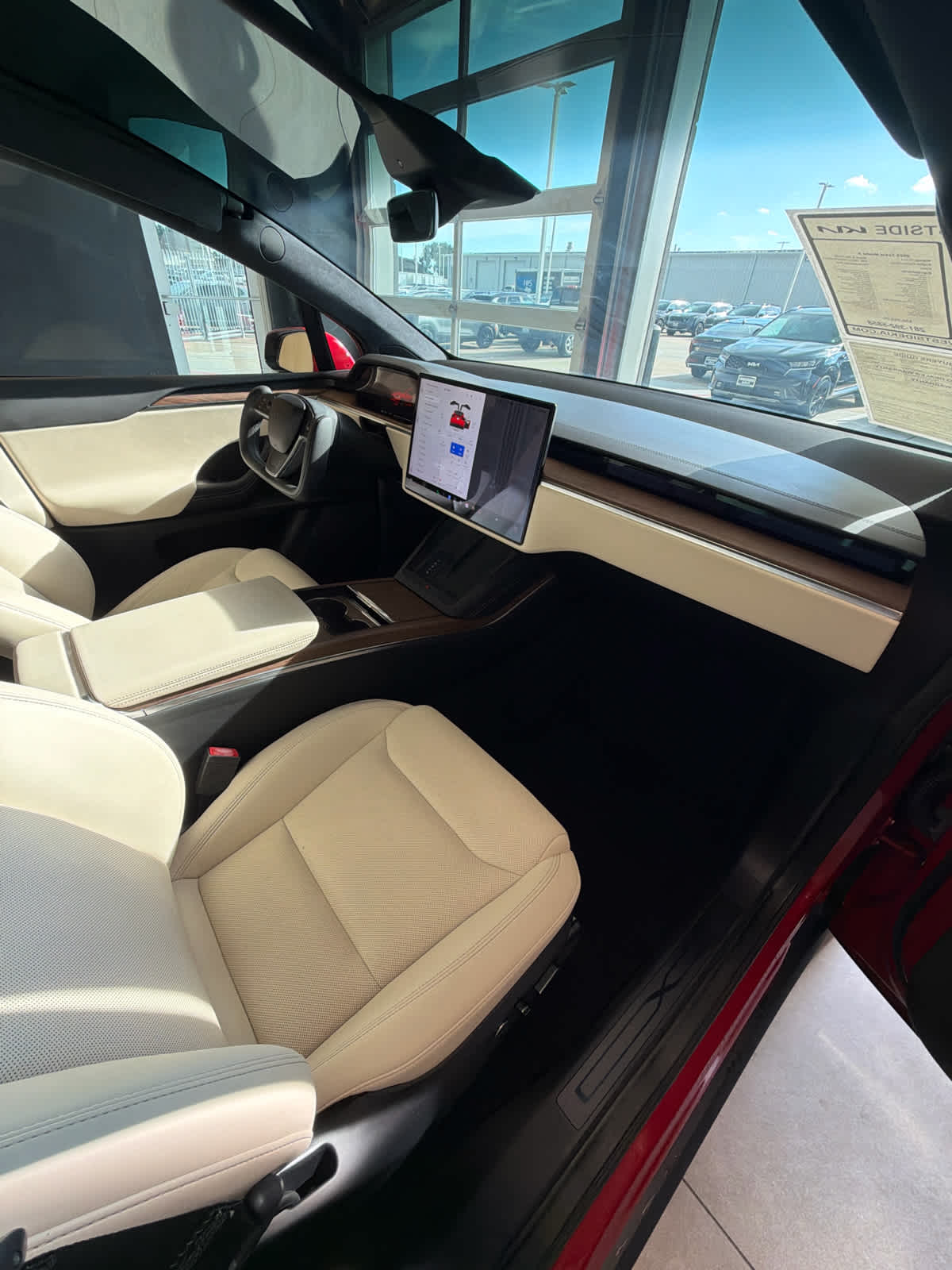 2023 Tesla Model X  Red at Texan GMC Buick