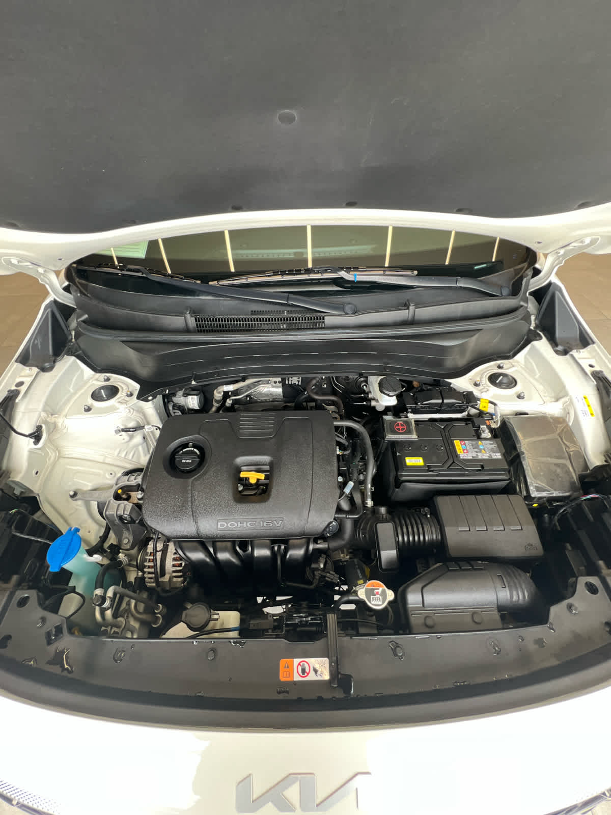 2024 Kia Seltos S Clear White/Black Roof at Beck & Masten Kia