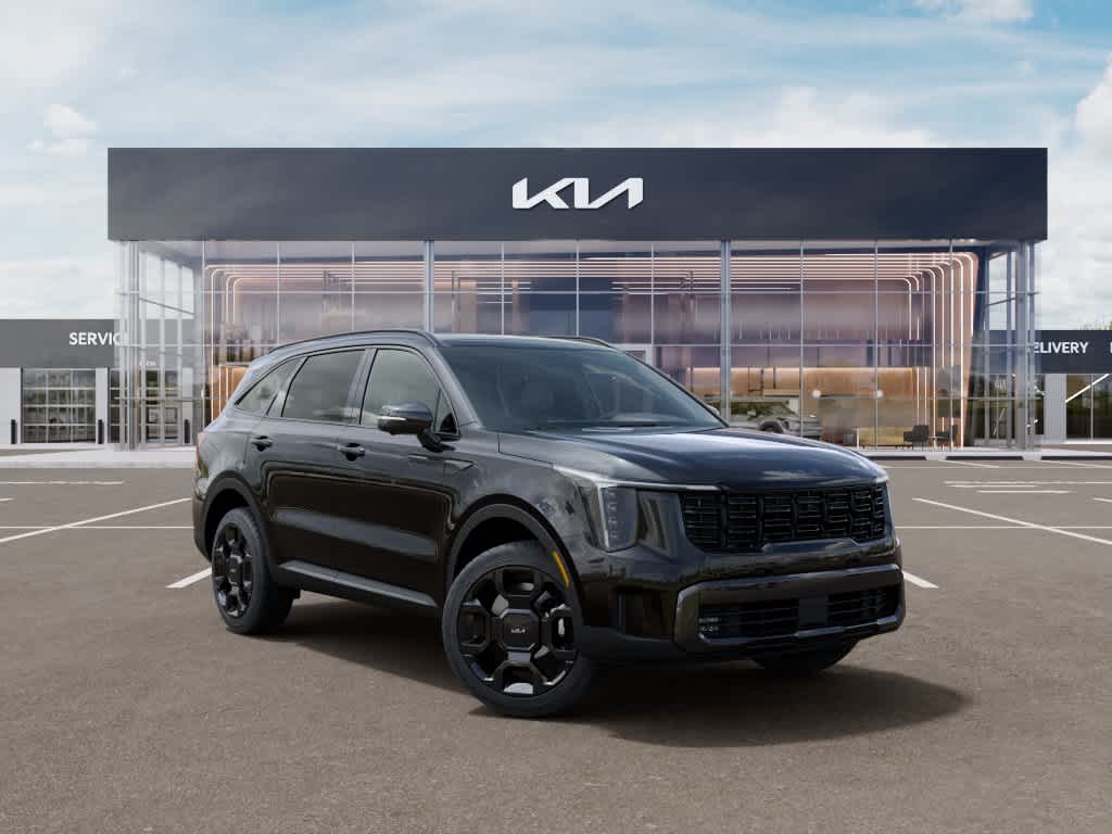 2026 Kia Sorento Hybrid X-Line SX Prestige Aurora Black Pearl at Beck & Masten Kia