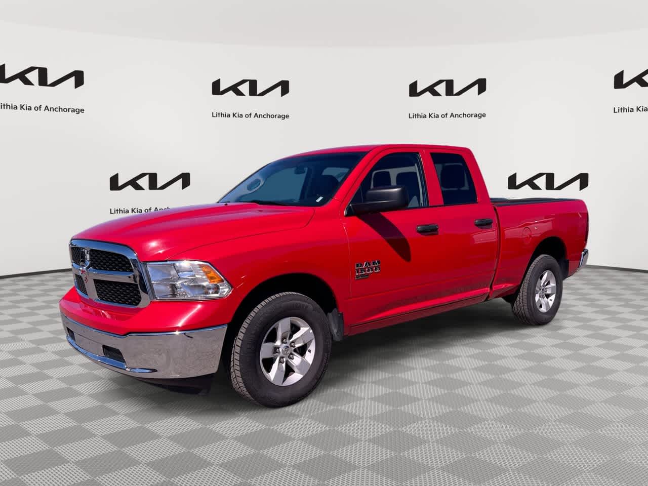 Flame Red Clearcoat 2024 RAM 1500 Pickup Truck Four-Wheel Drive 8-Speed Automatic
