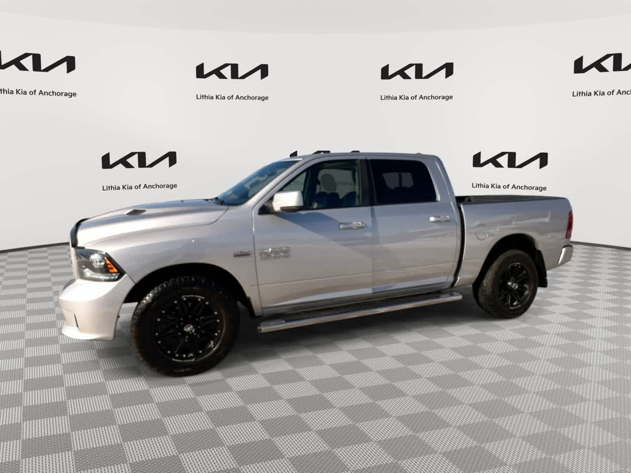 Bright Silver Metallic Clearcoat 2016 RAM 1500 Sport Crew Cab 4WD Pickup Truck Four-Wheel Drive 8-Speed Automatic