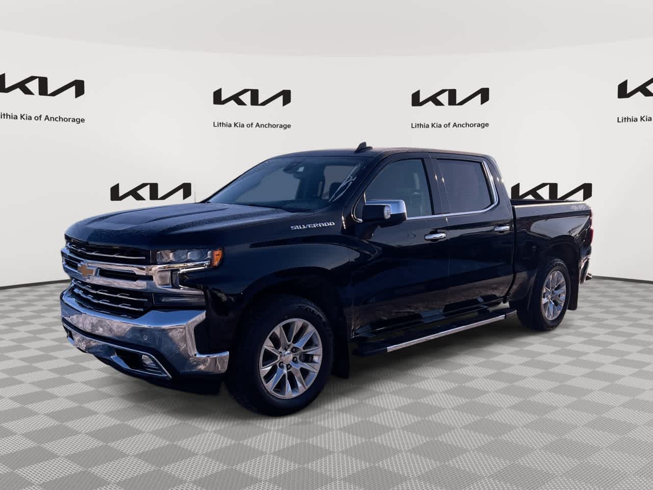 BK/Black 2021 Chevrolet Silverado 1500 LTZ Crew Cab 4WD Pickup Truck Four-Wheel Drive Automatic