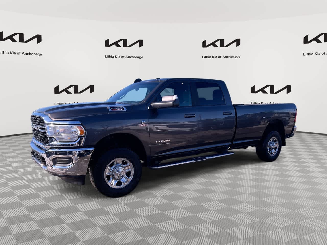 Gray (Granite Crystal Metallic Clearcoat) 2022 RAM 2500 Big Horn Crew Cab LB 4WD Pickup Truck Four-Wheel Drive 6-Speed Automatic