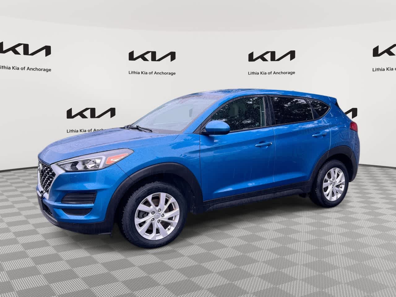 Teal (Aqua Blue) 2020 Hyundai Tucson SUV / Crossover All-Wheel Drive 6-Speed Automatic