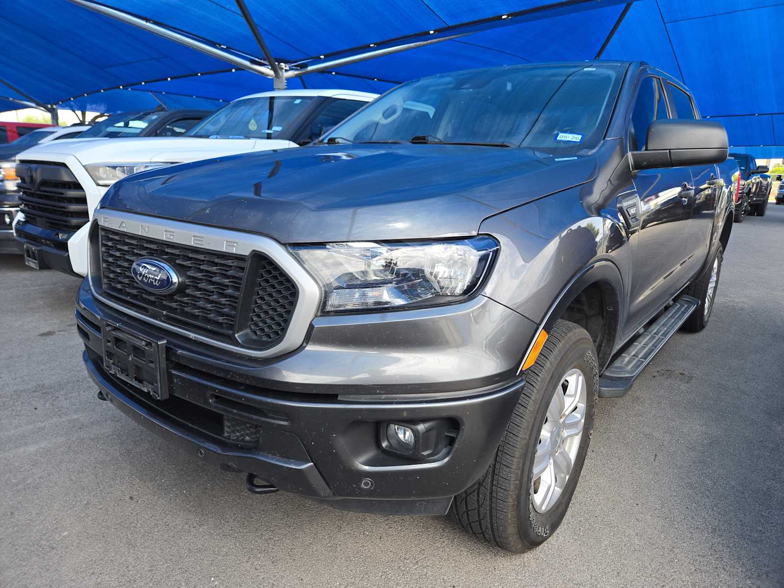 Gray (Magnetic Metallic) 2019 Ford Ranger XLT SuperCrew 4WD Pickup Truck Four-Wheel Drive Automatic