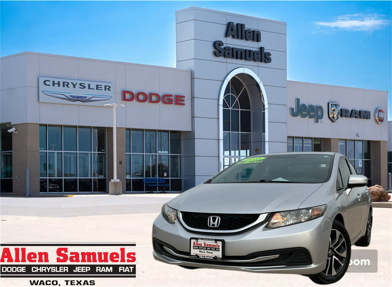 Used Car 2015 Honda Civic  Ex For Sale Under $12,000 In Waco, Texas