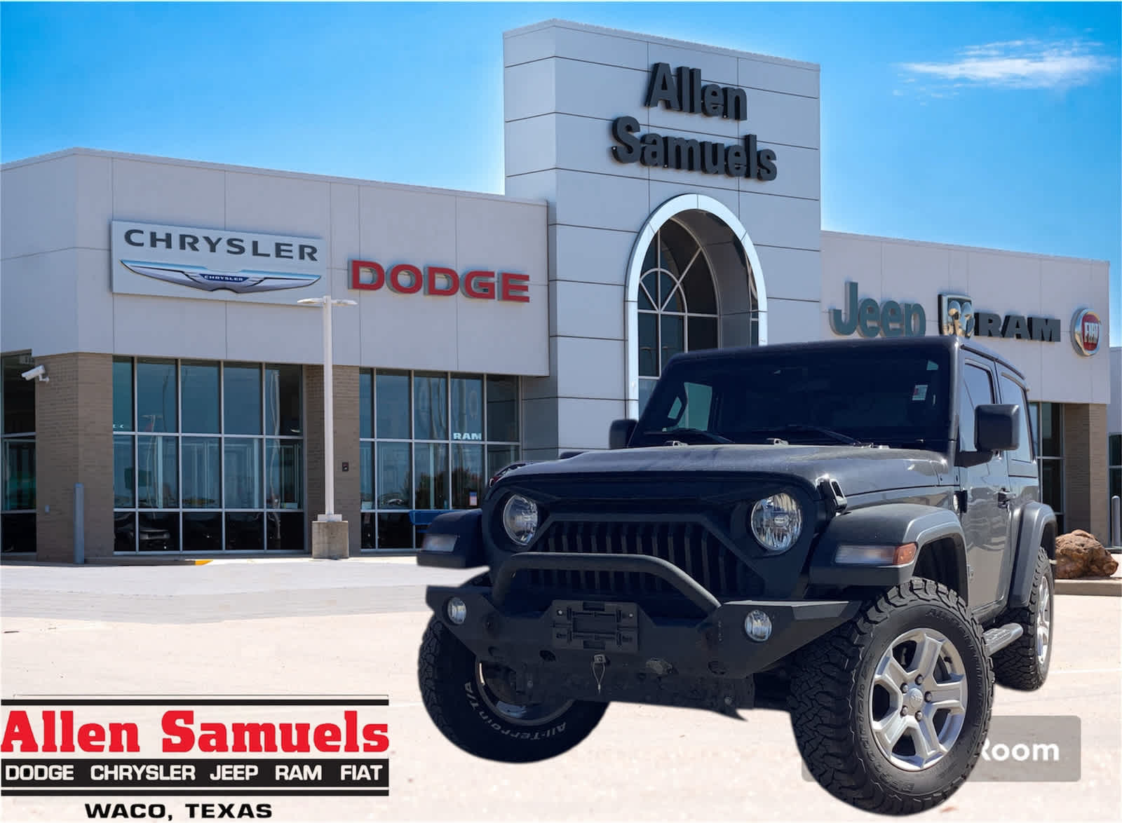 Used Car 2020 Jeep Wrangler  Sport S For Sale Under $35,000 In Waco, Texas
