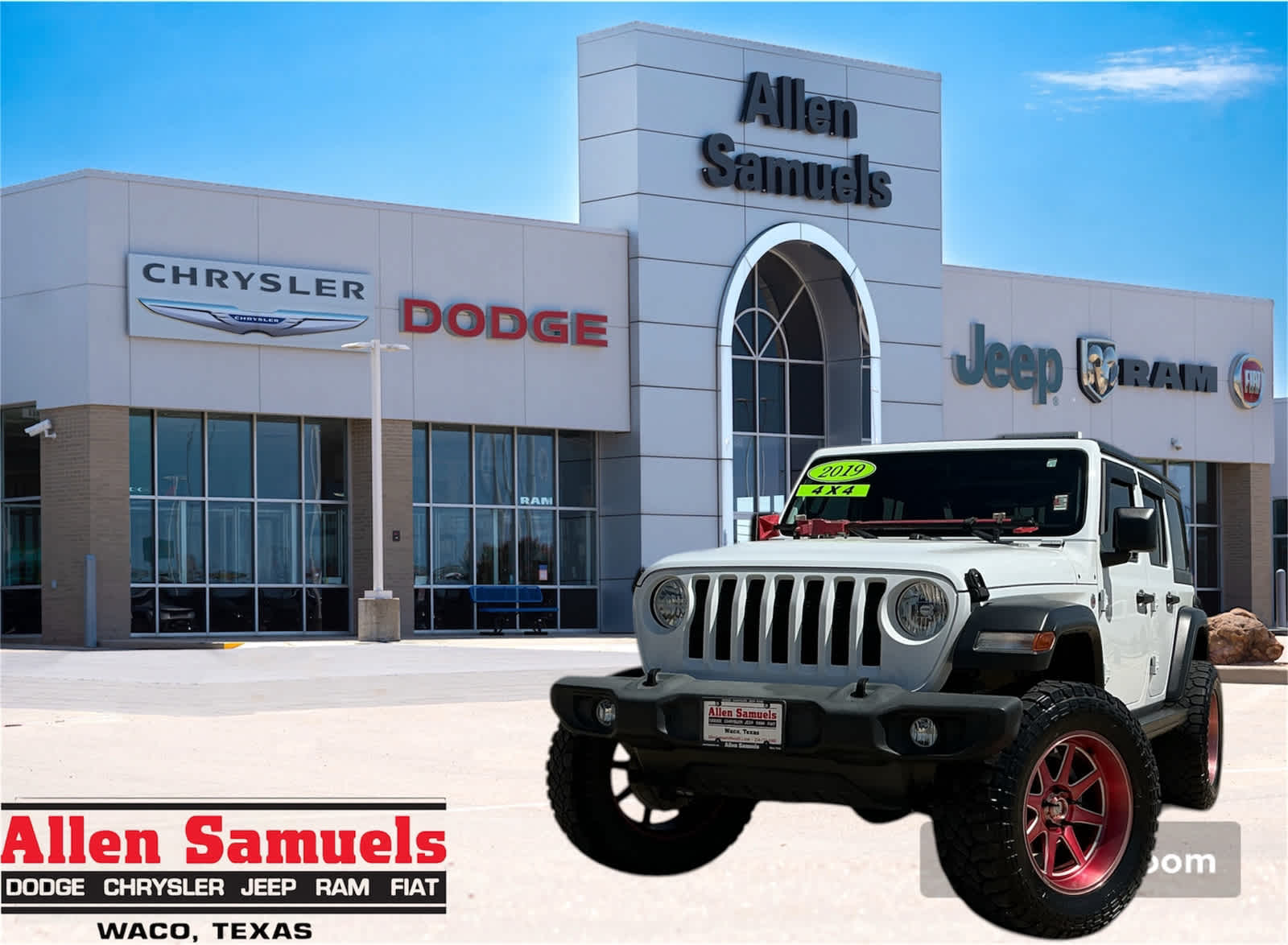 Used Car 2019 Jeep Wrangler Unlimited  Sport S For Sale Under $30,000 In Waco, Texas