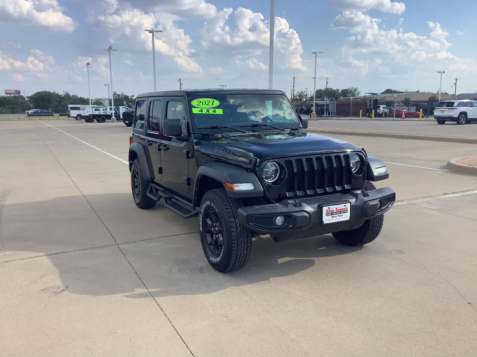 Used Car 2021 Jeep Wrangler  Unlimited Willys For Sale Under $35,000 In Waco, Texas