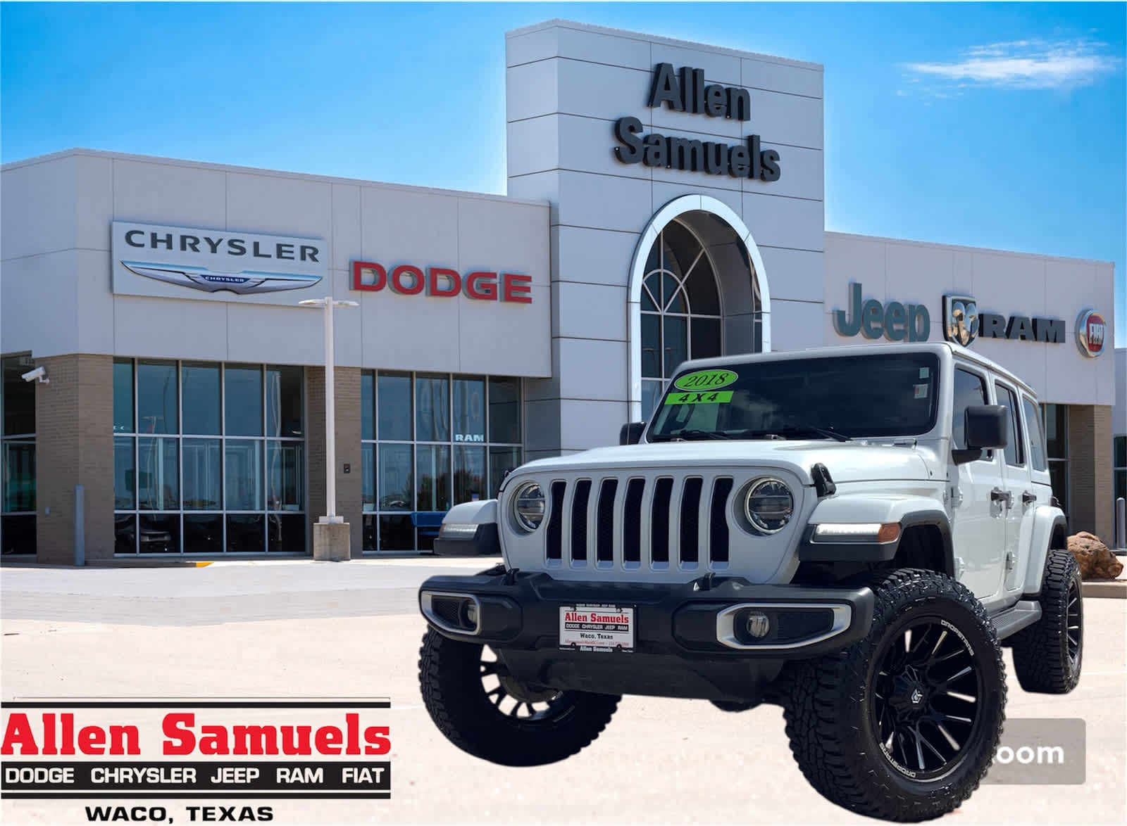 Used Car 2018 Jeep Wrangler Unlimited  Sahara For Sale Under $30,000 In Waco, Texas
