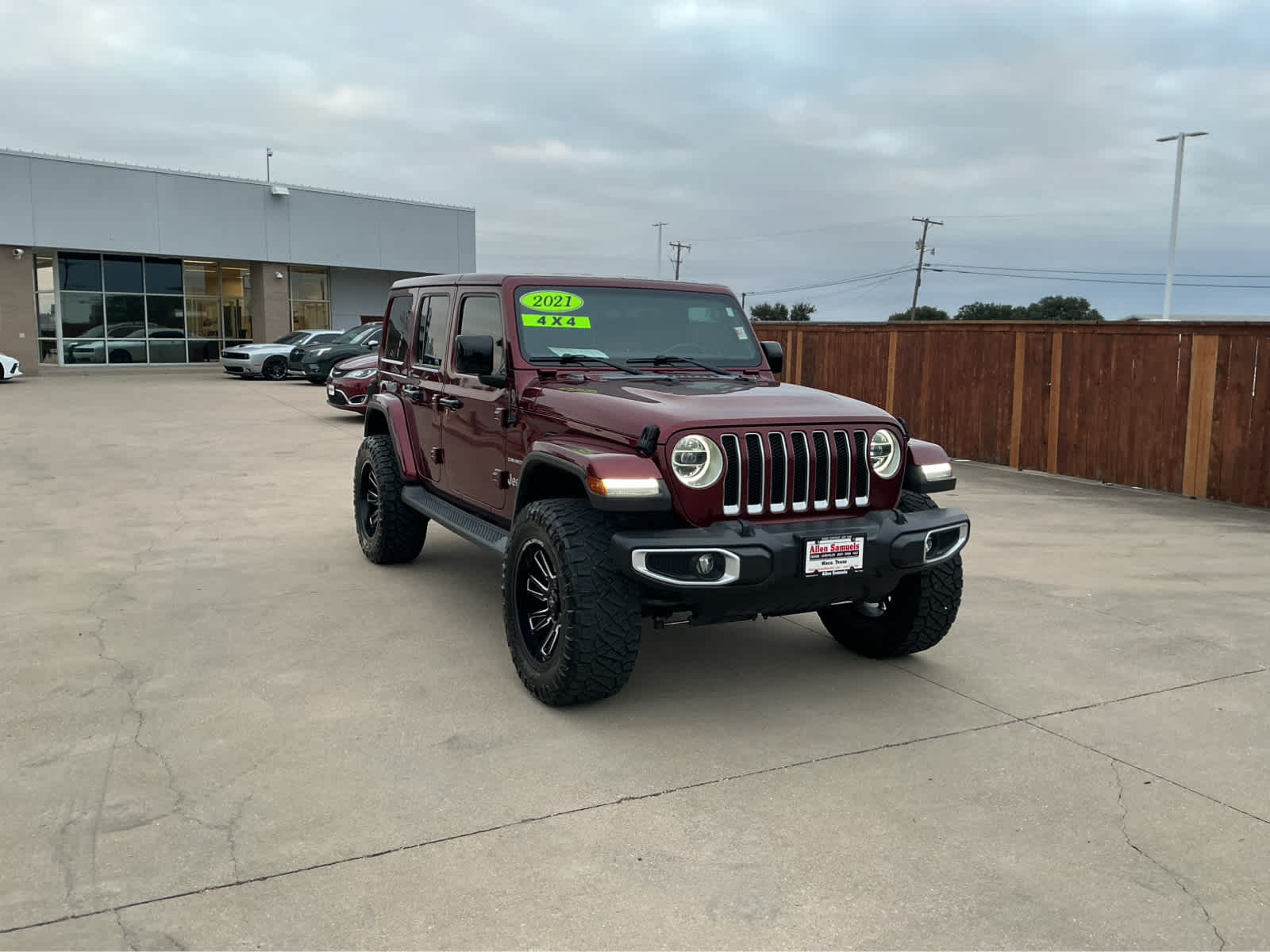 Used Car 2021 Jeep Wrangler  Unlimited Sahara For Sale Under $40,000 In Waco, Texas