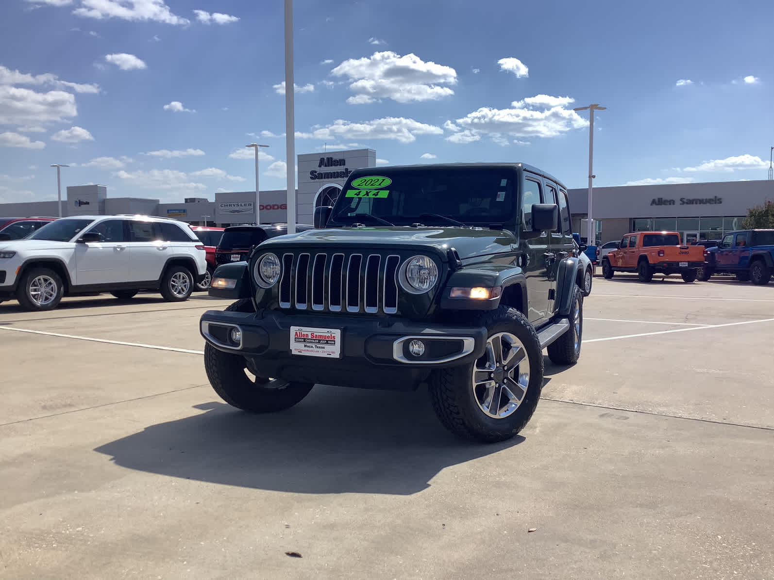 Used Car 2021 Jeep Wrangler  Unlimited Sahara For Sale Under $40,000 In Waco, Texas