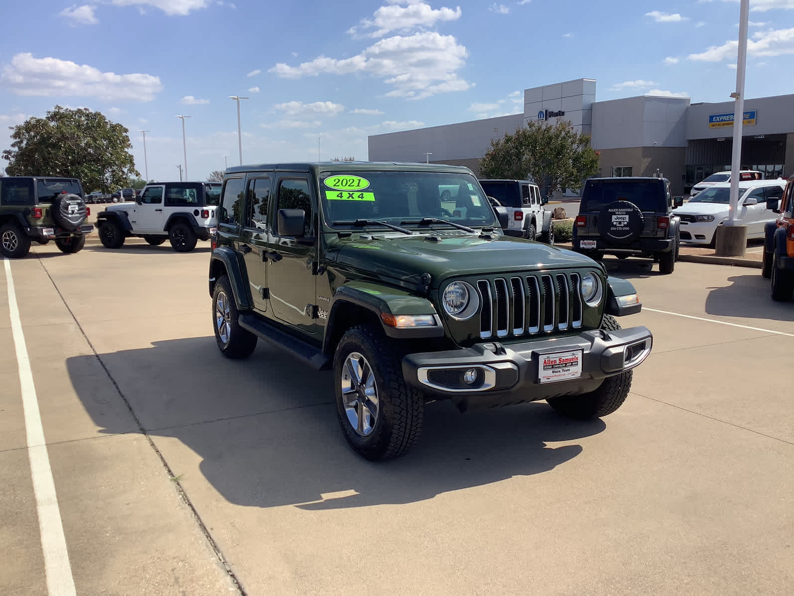 Used Car 2021 Jeep Wrangler  Unlimited Sahara For Sale Under $40,000 In Waco, Texas