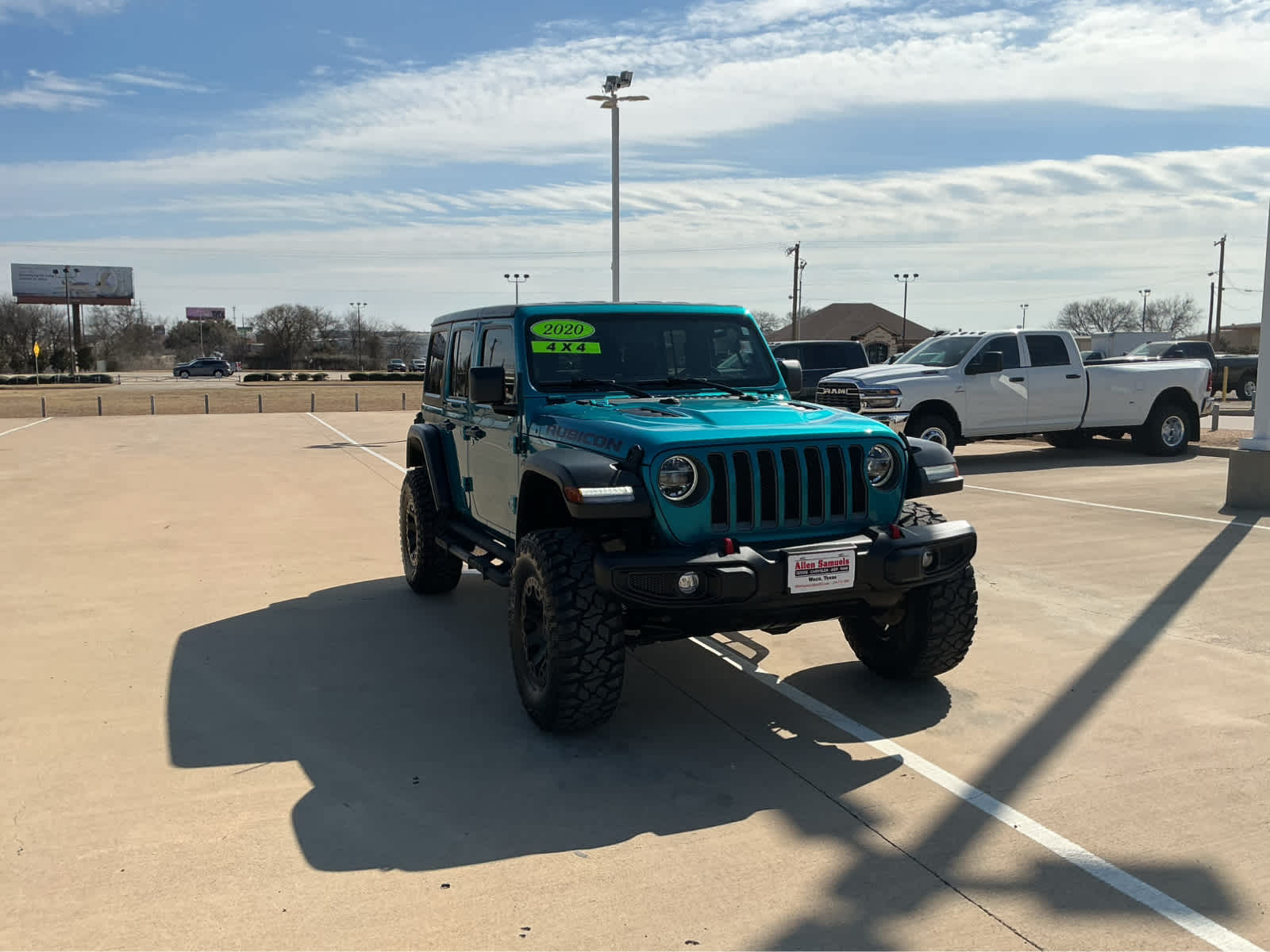 Used Car 2020 Jeep Wrangler Unlimited  Rubicon For Sale Under $35,000 In Waco, Texas