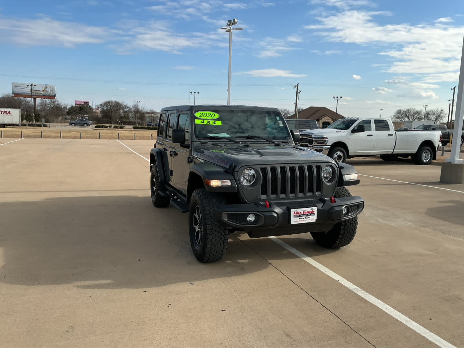 Used Car 2020 Jeep Wrangler Unlimited  Rubicon For Sale Under $50,000 In Waco, Texas